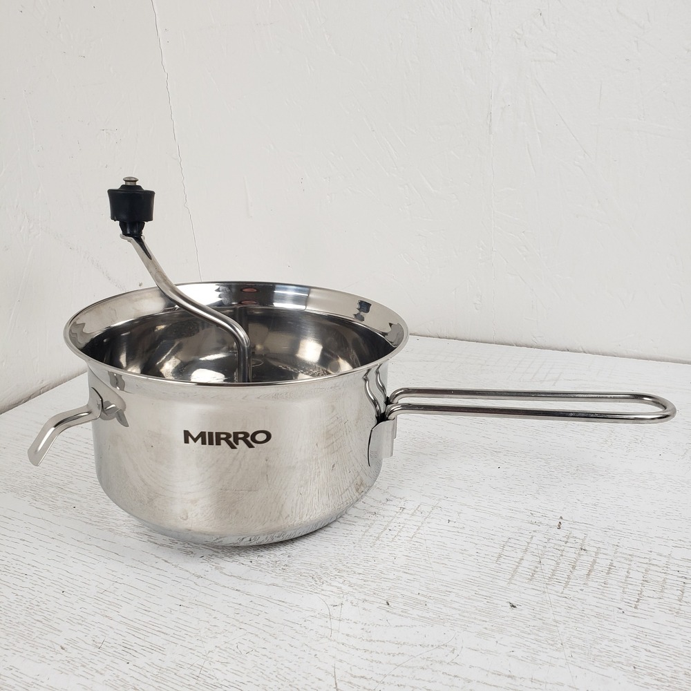Mirro Stainless Steel Food Mill Foley Mfg Co No 101 Hand Crank Puree 2 Quart